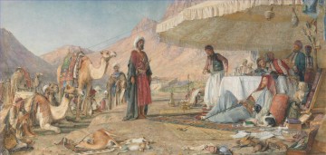 Un campamento franco en el desierto del monte Sinaí John Frederick Lewis Árabes Pinturas al óleo